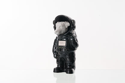 Urn for Ashes Astronaut Dog Jack Russel. Handmade Customisable Dog Cremation Urn. Handmade Astronaut Art Urn. Keepsake for Ashes by TenderRest. Black Costume