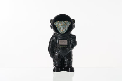 Urn for Ashes Astronaut Jack Russel . Handmade Customisable Dog Cremation Urn. Handmade Astronaut Art Urn. Keepsake for Ashes by TenderRest. Black costume