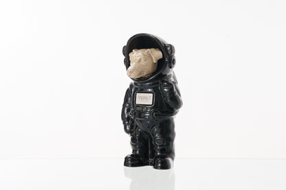 Urn for Ashes Astronaut Dog Jack Russel. Handmade Customisable Dog Cremation Urn. Handmade Astronaut Art Urn. Keepsake for Ashes by TenderRest. Black Costume