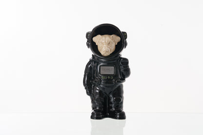 Urn for Ashes Astronaut Jack Russel . Handmade Customisable Dog Cremation Urn. Handmade Astronaut Art Urn. Keepsake for Ashes by TenderRest. Black costume