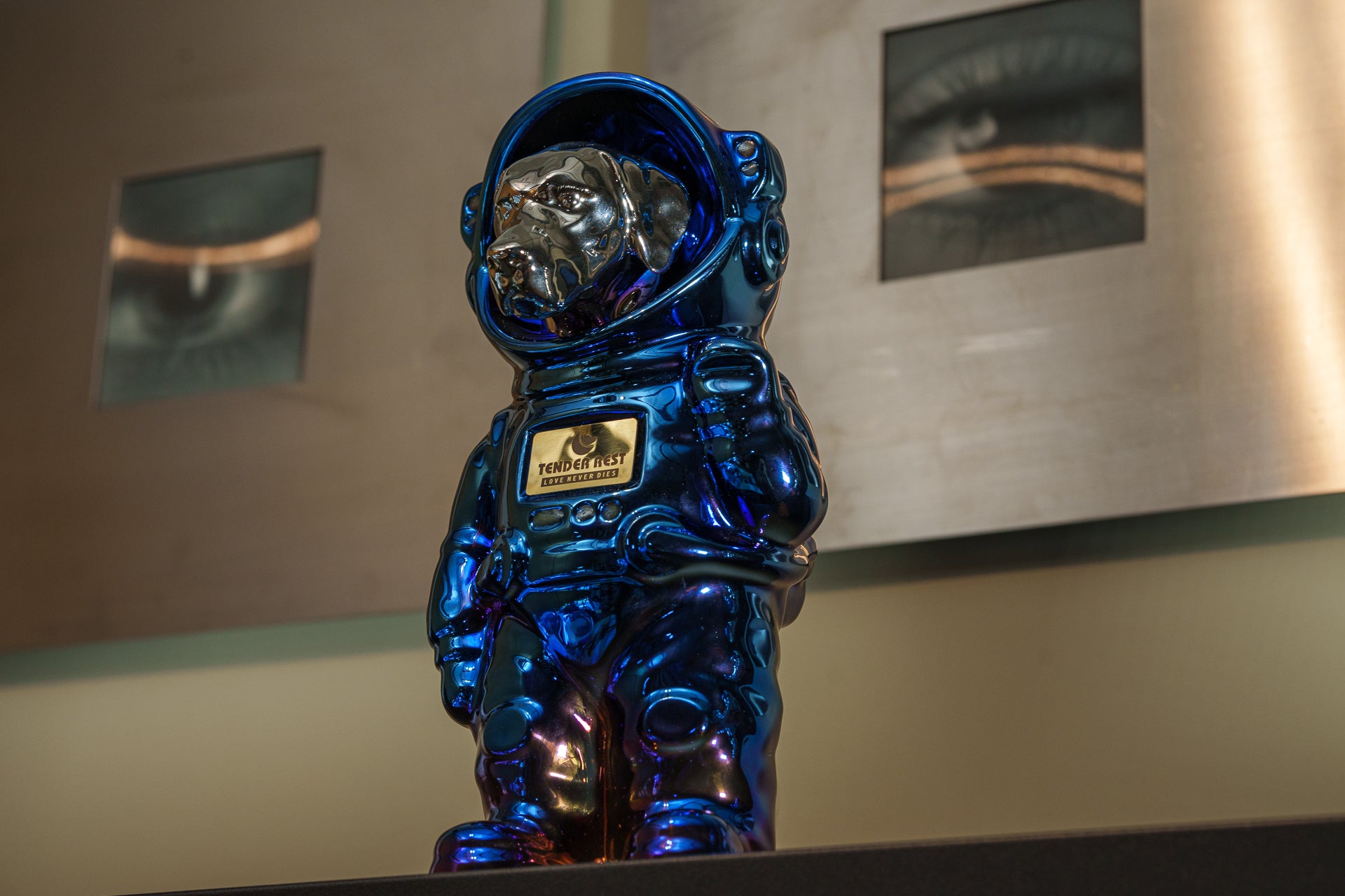 Labrador Blue Astronaut Urn